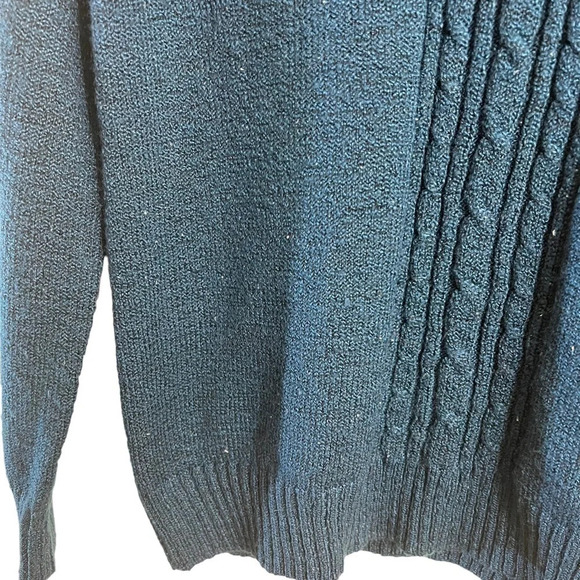 Laura Scott Blue Sweater Size Medium Long Sleeves Pullover Round Neckline Knit - Picture 5 of 6